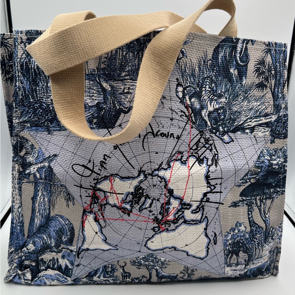 NWOT DIOR LARGE AROUND THE WORLD SHOPPING TOTE
